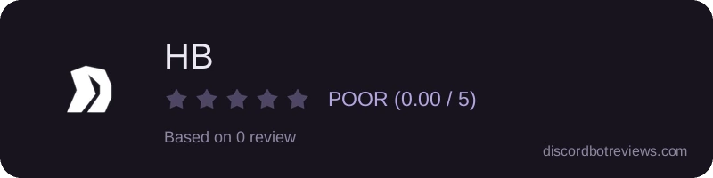 Rating widget preview for HB