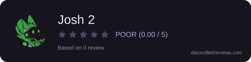 Rating widget preview for Josh 2