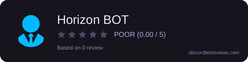 Rating widget preview for Horizon BOT