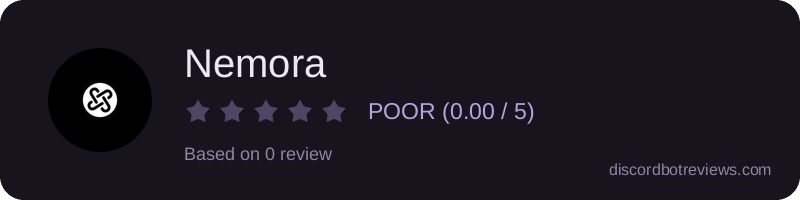 Rating widget preview for Nemora
