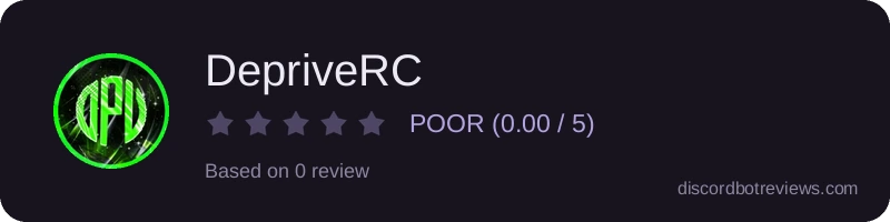 Rating widget preview for DepriveRC