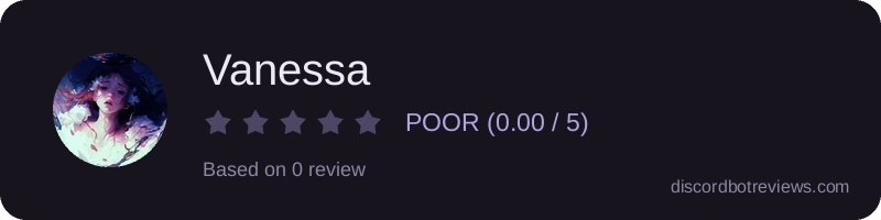 Rating widget preview for Vanessa