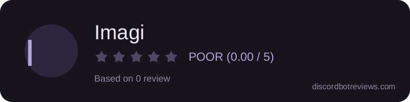 Rating widget preview for Imagi