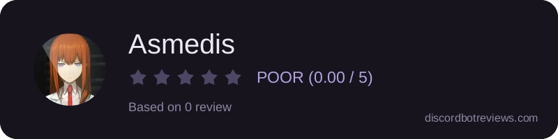 Rating widget preview for Asmedis