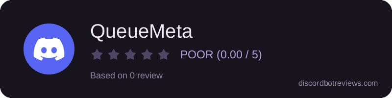 Rating widget preview for QueueMeta