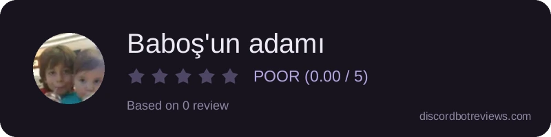 Rating widget preview for Baboş'un adamı