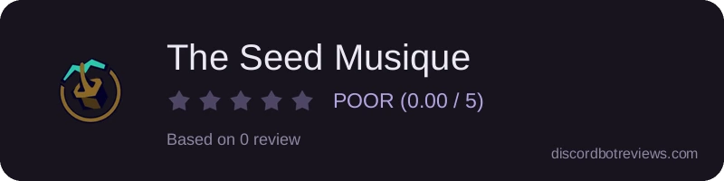 Rating widget preview for The Seed Musique
