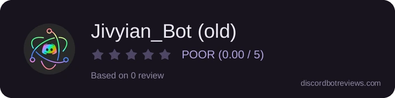 Rating widget preview for Jivyian_Bot (old)