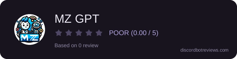 Rating widget preview for MZ GPT