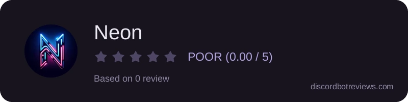 Rating widget preview for Neon
