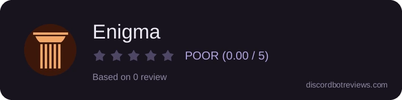 Rating widget preview for Enigma