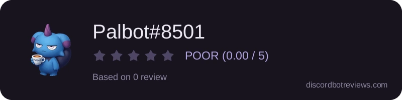 Rating widget preview for Palbot#8501