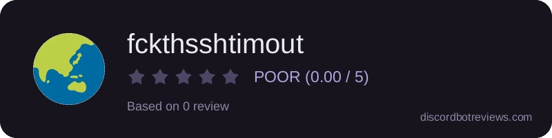 Rating widget preview for fckthsshtimout