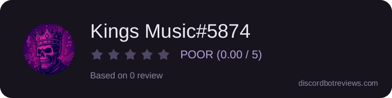 Rating widget preview for Kings Music#5874