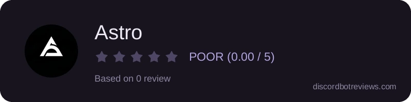 Rating widget preview for Astro