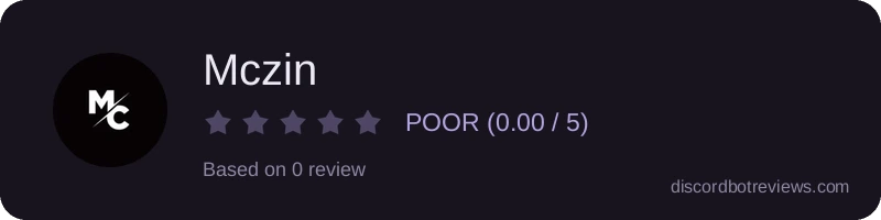 Rating widget preview for Mczin