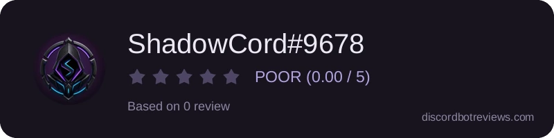 Rating widget preview for ShadowCord#9678