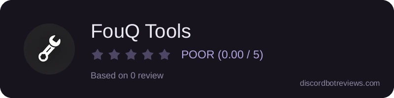 Rating widget preview for FouQ Tools