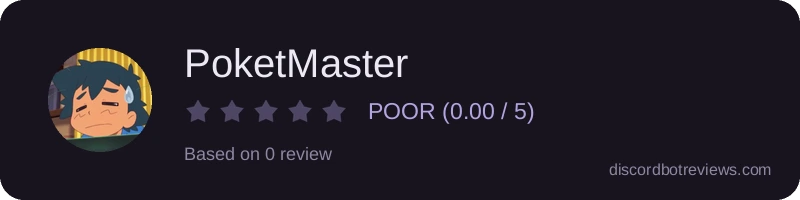 Rating widget preview for PoketMaster