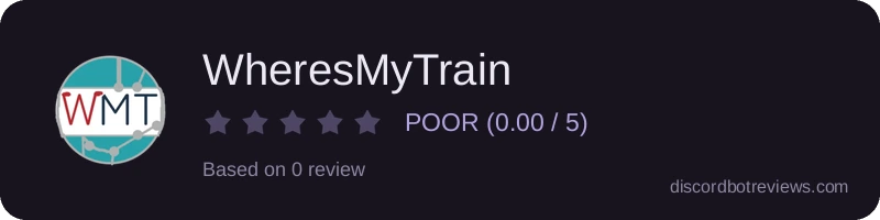 Rating widget preview for WheresMyTrain