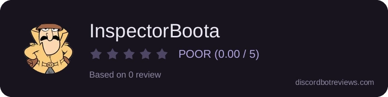 Rating widget preview for InspectorBoota