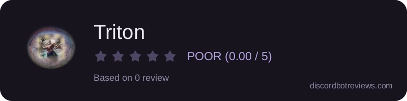 Rating widget preview for Triton