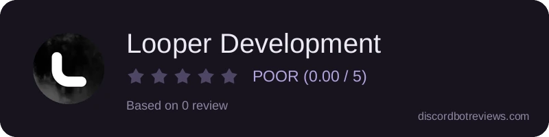 Rating widget preview for Looper Development