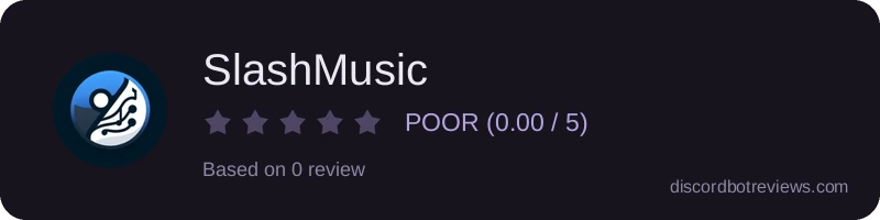 Rating widget preview for SlashMusic