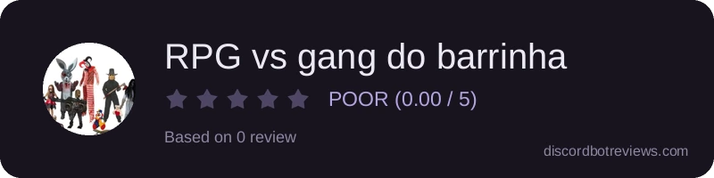 Rating widget preview for RPG vs gang do barrinha
