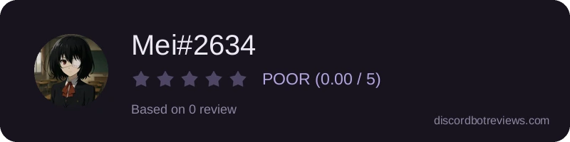 Rating widget preview for Mei#2634