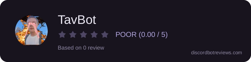 Rating widget preview for TavBot