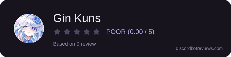 Rating widget preview for Gin Kuns