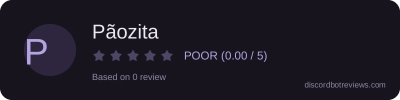 Rating widget preview for Pãozita