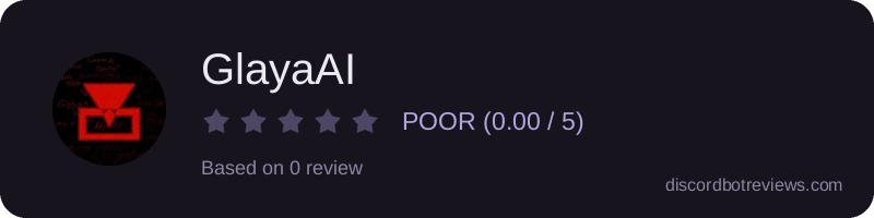 Rating widget preview for GlayaAI
