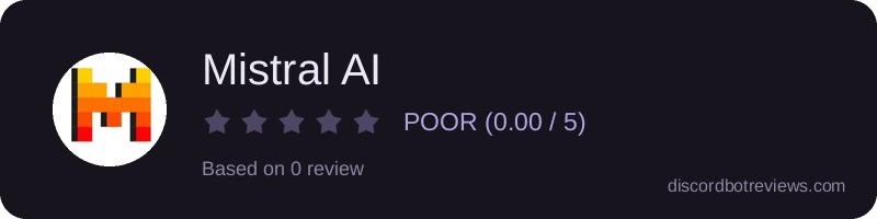 Rating widget preview for Mistral AI