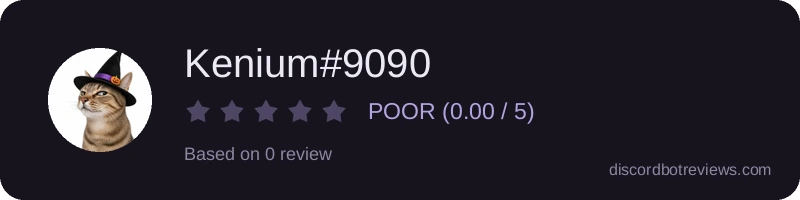 Rating widget preview for Kenium#9090