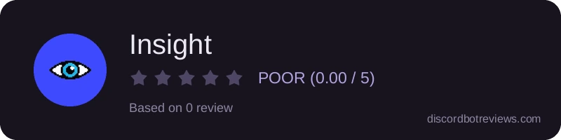 Rating widget preview for Insight