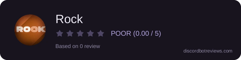 Rating widget preview for Rock