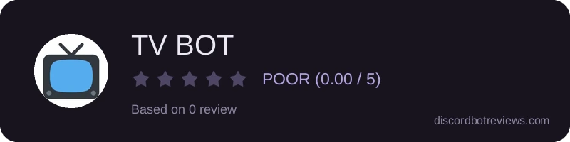 Rating widget preview for TV BOT 