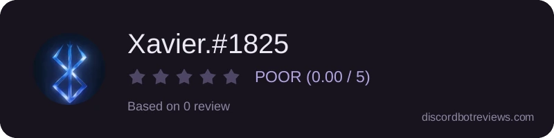 Rating widget preview for Xavier.#1825