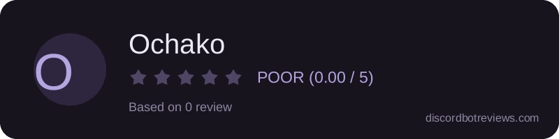 Rating widget preview for Ochako
