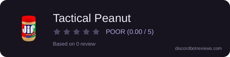 Rating widget preview for Tactical Peanut