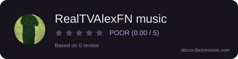 Rating widget preview for RealTVAlexFN music