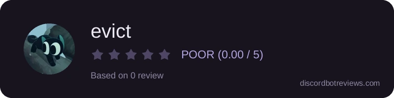 Rating widget preview for evict