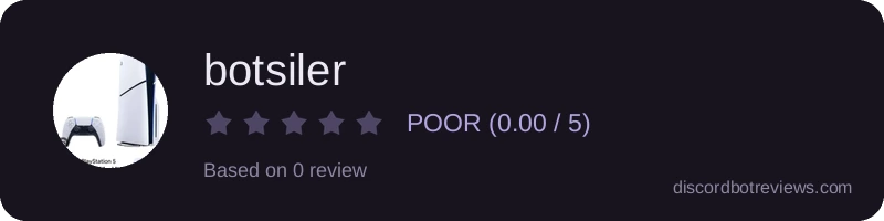 Rating widget preview for botsiler