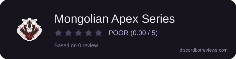 Rating widget preview for Mongolian Apex Series