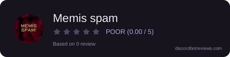 Rating widget preview for Memis spam