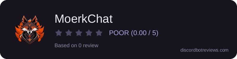 Rating widget preview for MoerkChat