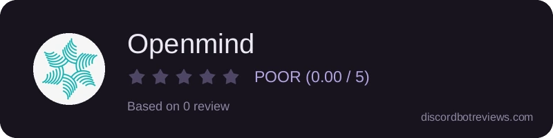 Rating widget preview for Openmind