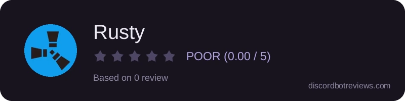Rating widget preview for Rusty